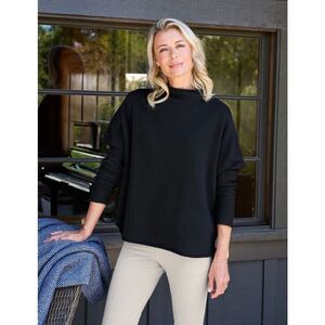Frank & Eileen EFFIE Long-Sleeve Funnel Neck Capelet